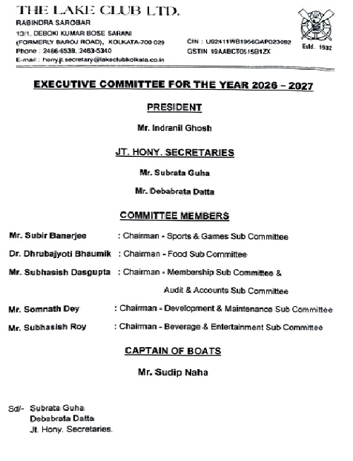 Executive Committee 2026-2027