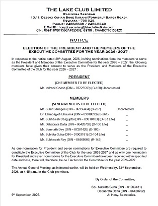 Nomination Circular 2026
