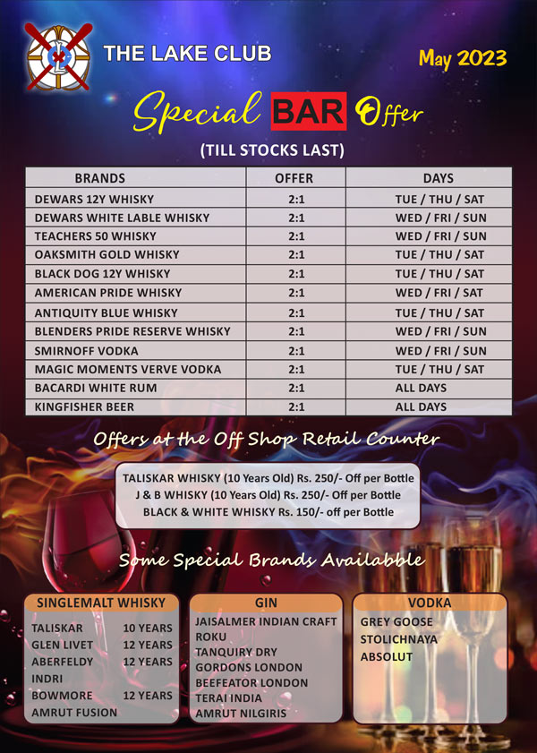 Special Bar Offer